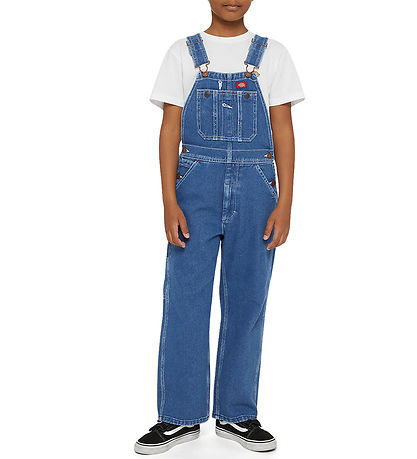 Dickies Overalls - Kids Denim Bib - Indigo Blue