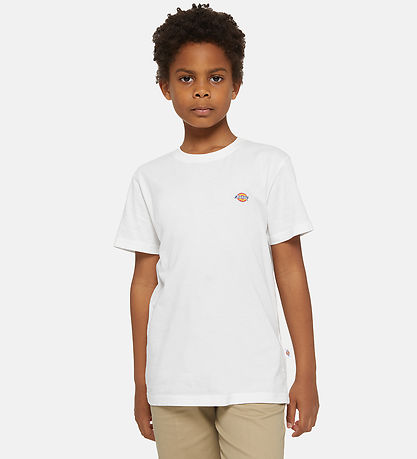 Dickies Stuttermabolur - Youth Mapleton - Hvítur