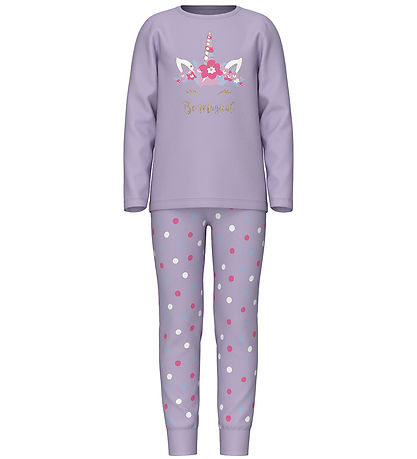 Ensemble de Pyjama Name It - NkfNightset - Noos - Pastel Lilac