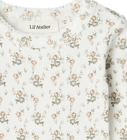 Lil' Atelier Bodysuit L/Æ - NbfGago - Coconut Milk