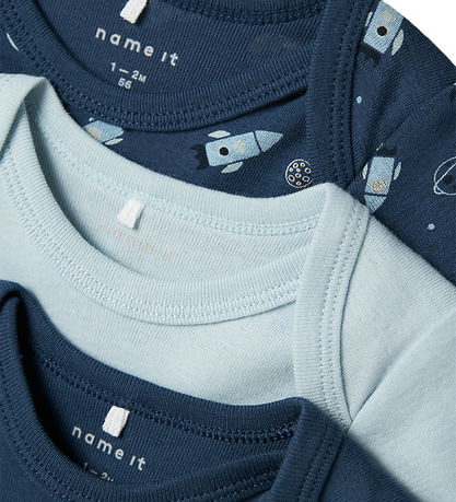 Name It Bodysuit L/æ - Noos - NbmBody - 3-Pack - Dark Denim
