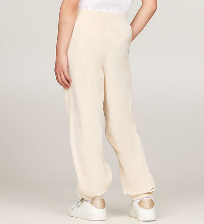 Tommy Hilfiger Velvet Trousers - Script - Heathered Oat