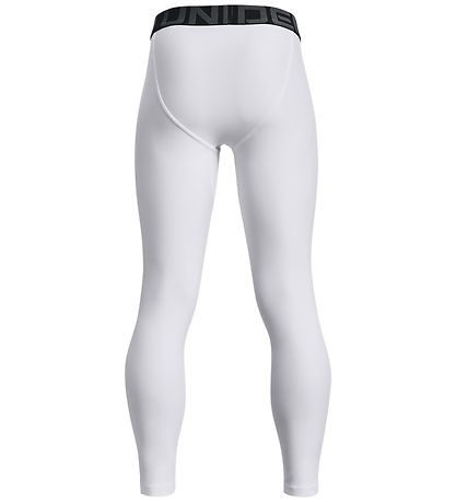 Under Armour Leggings - HG Amour - Weiß m. Schwarz