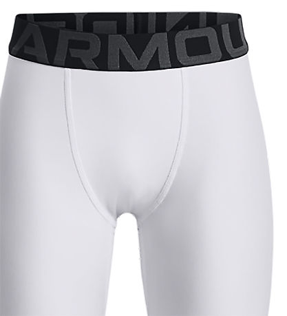 Under Armour Leggings - HG Amour - Weiß m. Schwarz