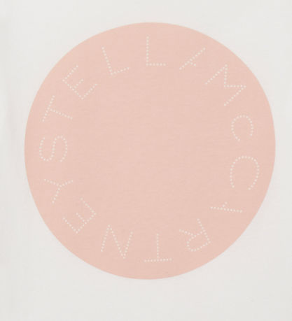 Stella McCartney Kids Stuttermabolur - Ivory M. Bleikt