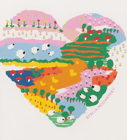 Stella McCartney Kids T-shirt - Ivory w. Heart