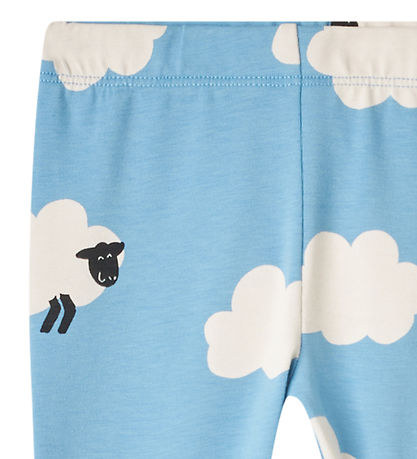 Stella McCartney Kids Leggings - Light Blue/White w. Clouds/Shee