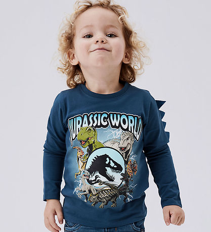 Name It Tröja - Noos - NmmJolly Jurassic - Dark Denim