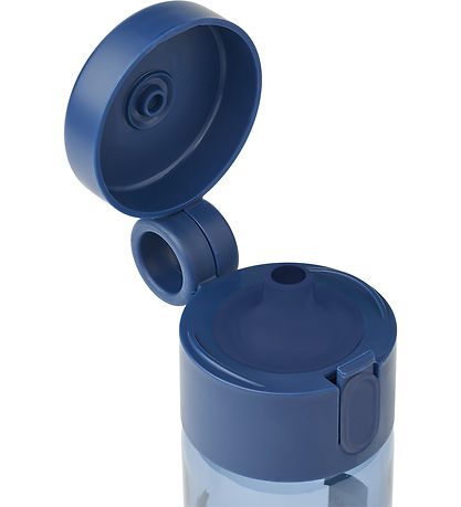 Liewood Water Bottle - Clemence - 350 mL - Robots/Indigo Blue