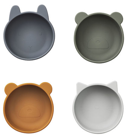 Liewood Bowls - Silicone - Iggy - 4-Pack - Blue Mix