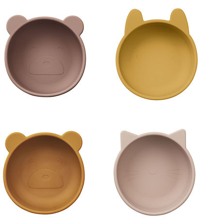 Liewood Bowls - Silicone - Iggy - 4-Pack - Rose Mix