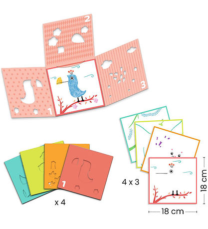 Djeco Colouring Set - 3 Templates