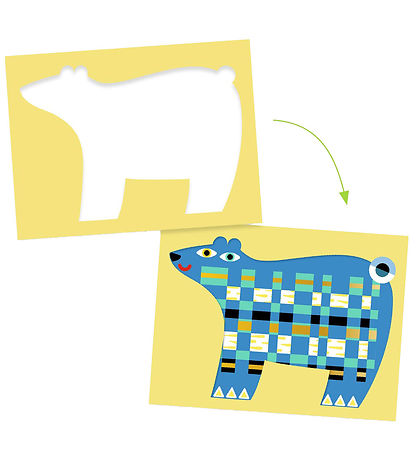 Djeco Creation Set - Paper Wicker - Animals