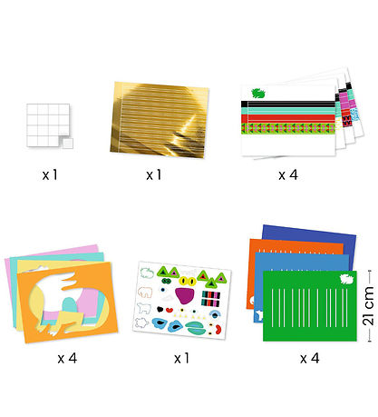 Djeco Creation Set - Paper Wicker - Animals