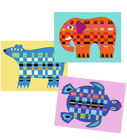 Djeco Creation Set - Paper Wicker - Animals