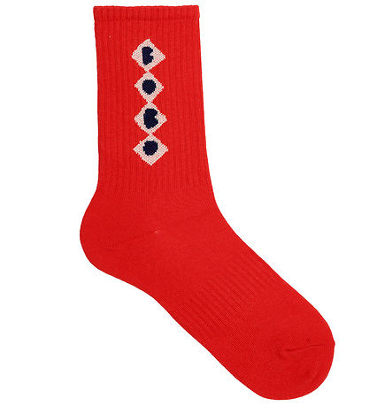 Bobo Choses Socks - Diamonds - Red