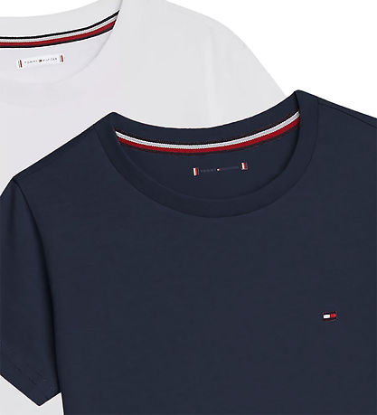 Tommy Hilfiger T shirts 2 Pack White Desert Cloud KW RO