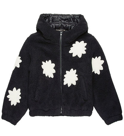 Marni Fleecejacke - Schwarz m. Weiß