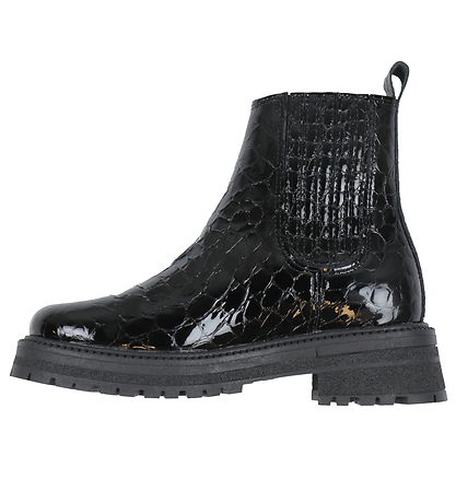 Angulus Stígvél - Chunky Chelsea - Croco/Black