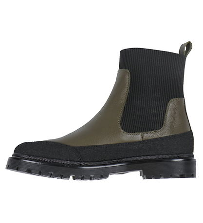 Angulus Stígvél - Black/Olive