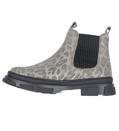 Angulus Kängor m. Foder - Chelsea - Silver Leo/Black