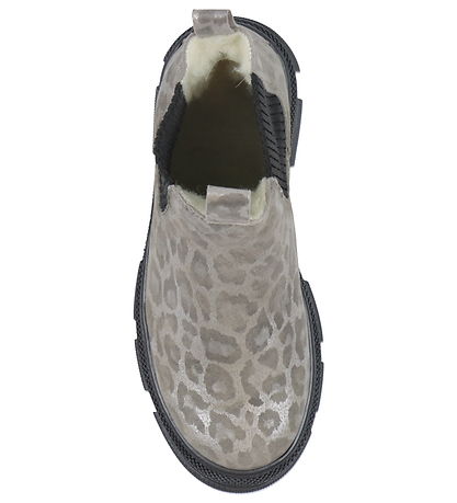 Angulus Kängor m. Foder - Chelsea - Silver Leo/Black