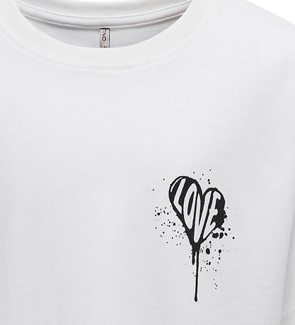 Kids Only Stuttermabolur - KogCilla - Bright White/Love