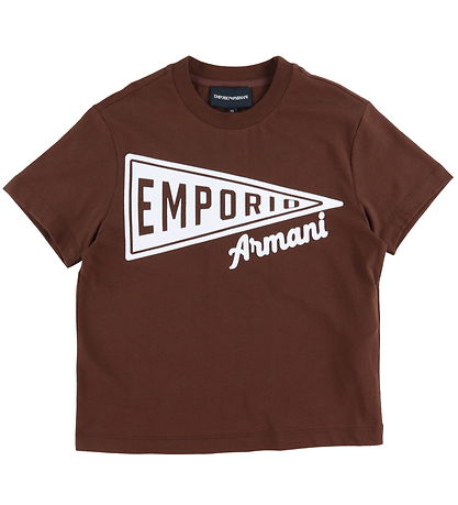 Emporio Armani T-Shirt - Witlofkoffie/Wit