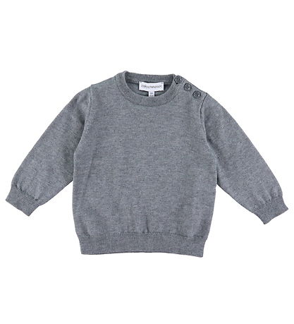 Emporio Armani Tröja - Stickad - Gråmelerad
