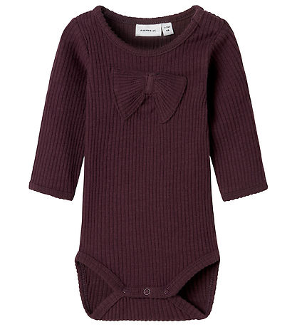 Name It Bodysuit L/æ - NbfLusai - Plum Perfect
