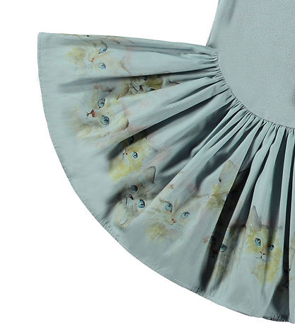 Molo Dress - Candi - Blue Kittens