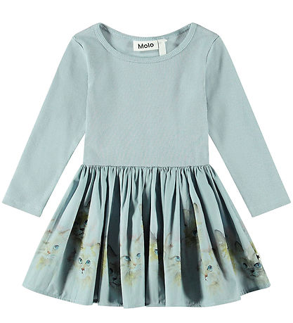 Molo Dress - Candi - Blue Kittens