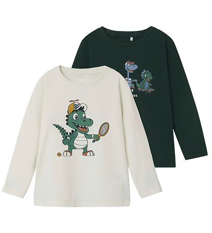 Name It Blouse - NmmVux - 2-Pack - Pine Grove/Jet Stream/Tennis 