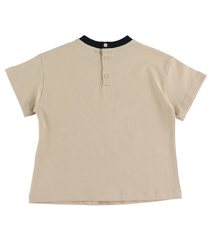 Emporio Armani Stuttermabolur - Oxford Tan M. Svart/grár