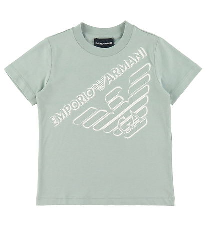 Emporio Armani Stuttermabolur - 3 Pakki - Dökkblátt/Brúnt/Grænt 