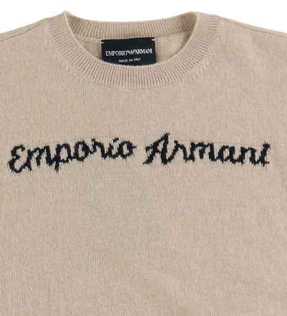 Emporio Armani Pusero - Polyamidi/Villa - Beige kirjava M. Musta
