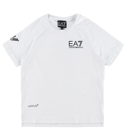 EA7 Stuttermabolur - Hvítur M. Svart