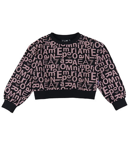 Sweat-shirt EA7 - Court - Fantaisie Black/Vieux rose