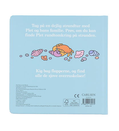 Forlaget Carlsen Boek - Vind plek - Op Het Strand - Deens