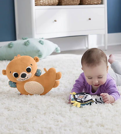 Fisher-Price Soft Toy - 22.8 cm - 2-In-1 Rockin' Tummy Time Otte