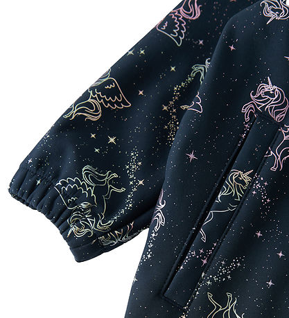 Name It Softshelloverall m. Fleece - Noos - NmfAlfa08 - Dark Sap