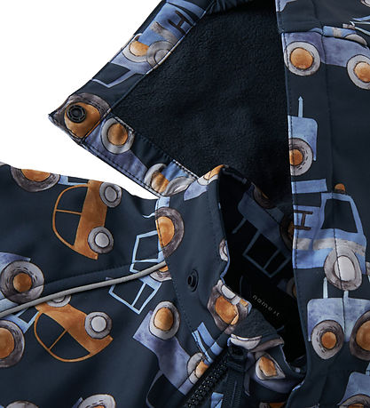 Name It Softshelloverall m. Fleece - Noos - NmmAlfa08 - Dark Sap