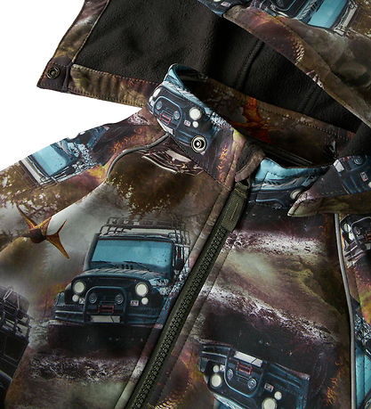 Name It Softshelloverall m. Fleece - NmmAlfa08 - Russin/Mud Race