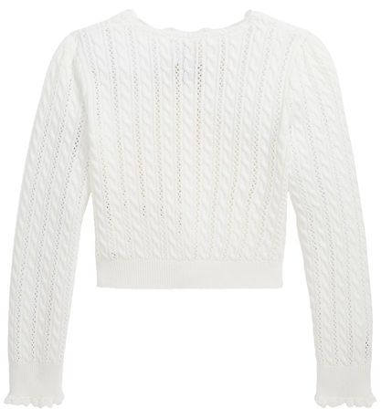 Polo Ralph Lauren Cardigan - Prjónað - Hvítur M. Mynsturprjón