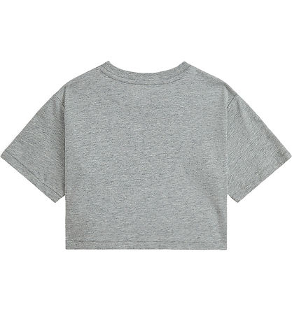 Polo Ralph Lauren T-shirt - Cropped - Grey Melange w. Print