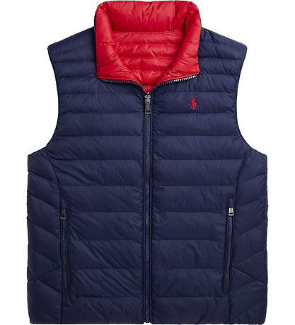 Polo Ralph Lauren Steppweste - Umkehrbar - Navy/Rot