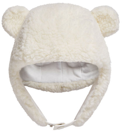 Moncler Mütze - Teddyfleece - Off White m. Ohren