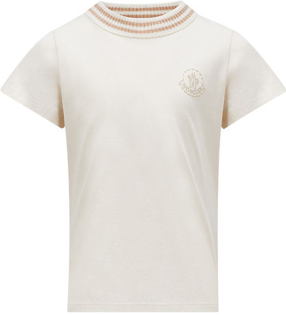 Moncler Stuttermabolur - Cream