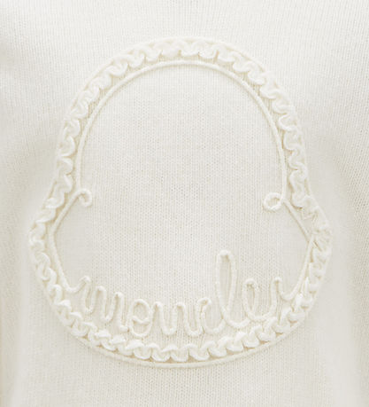 Moncler Bluse - Wolle - Weiß m. Logo