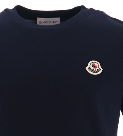 Moncler Stuttermabolur - Dökkblátt
